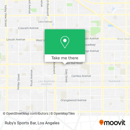 Ruby's Sports Bar map