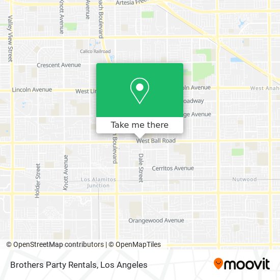 Mapa de Brothers Party Rentals