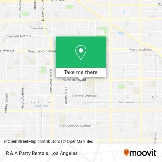 R & A Party Rentals map