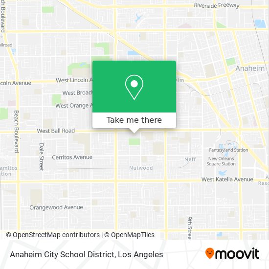 Mapa de Anaheim City School District