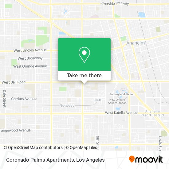 Mapa de Coronado Palms Apartments