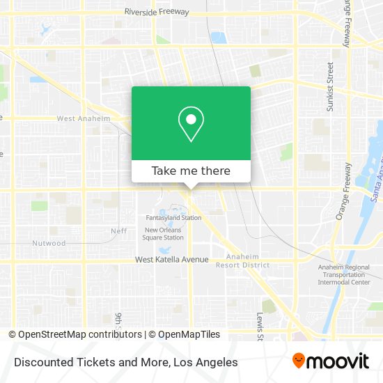 Discounted Tickets and More map