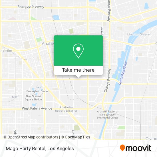 Mapa de Mago Party Rental
