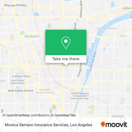 Monica Serrano Insurance Services map
