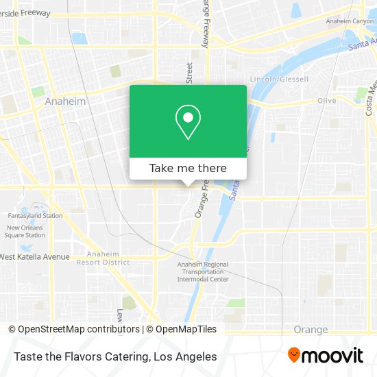 Taste the Flavors Catering map