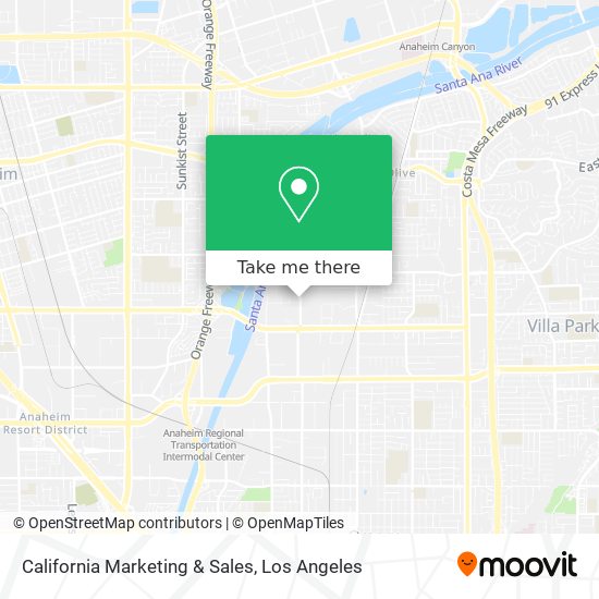 California Marketing & Sales map