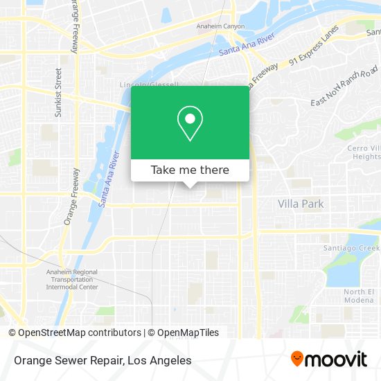 Orange Sewer Repair map