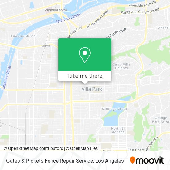 Mapa de Gates & Pickets Fence Repair Service