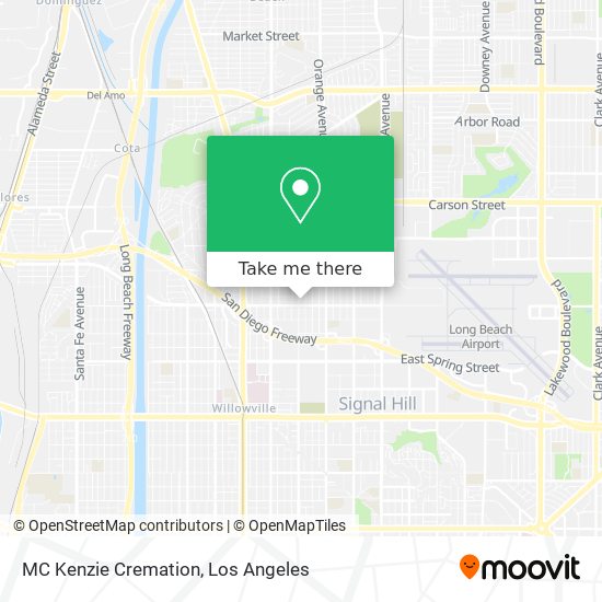 Mapa de MC Kenzie Cremation