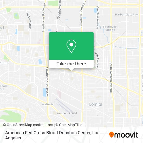 American Red Cross Blood Donation Center map