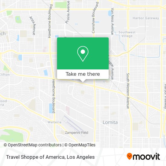 Travel Shoppe of America map