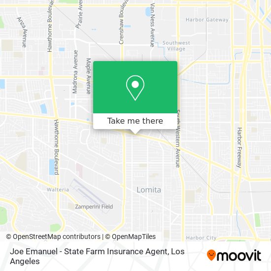 Joe Emanuel - State Farm Insurance Agent map