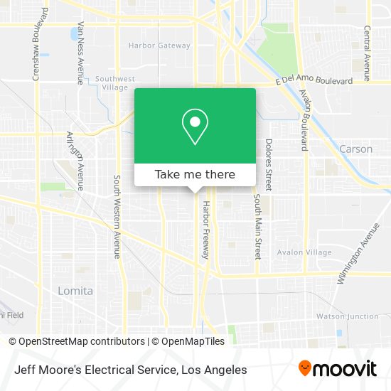 Jeff Moore's Electrical Service map