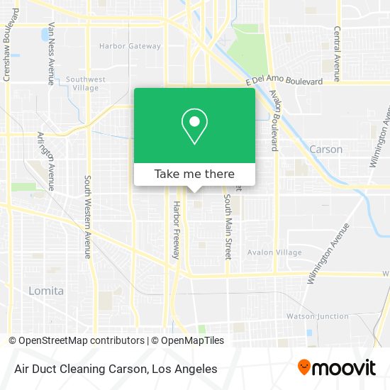 Mapa de Air Duct Cleaning Carson