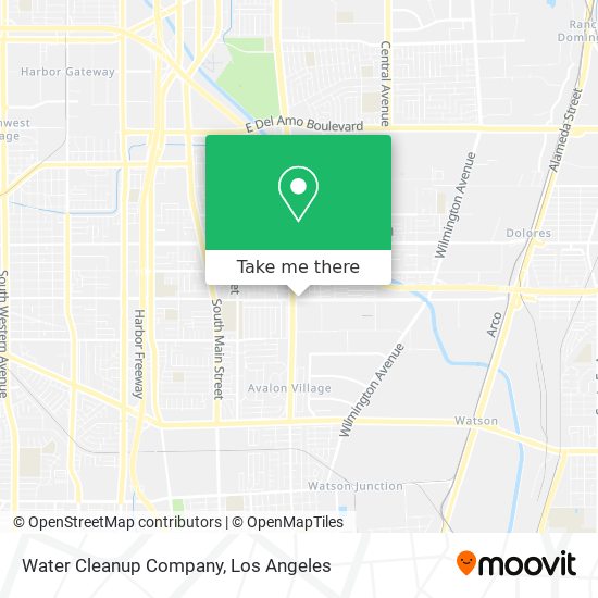 Water Cleanup Company map