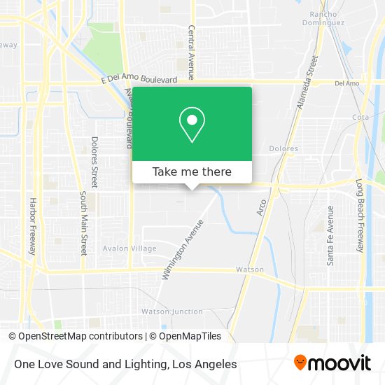 One Love Sound and Lighting map