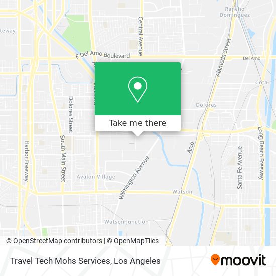Travel Tech Mohs Services map
