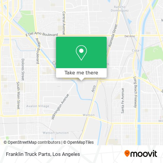 Franklin Truck Parts map