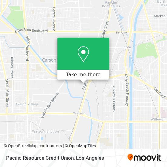 Pacific Resource Credit Union map