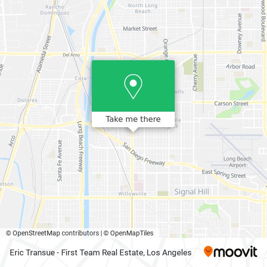 Eric Transue - First Team Real Estate map