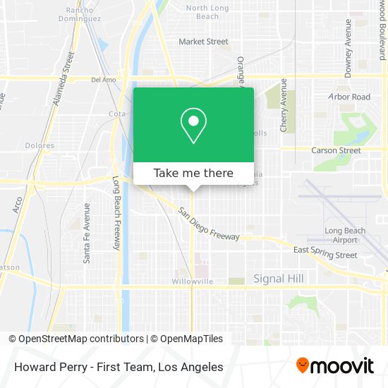 Howard Perry - First Team map