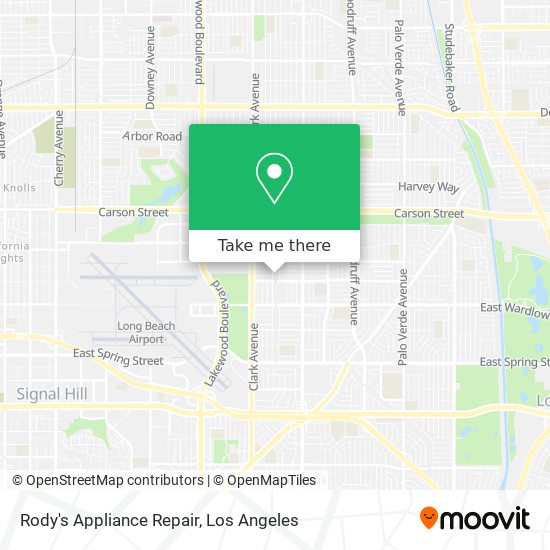 Rody's Appliance Repair map