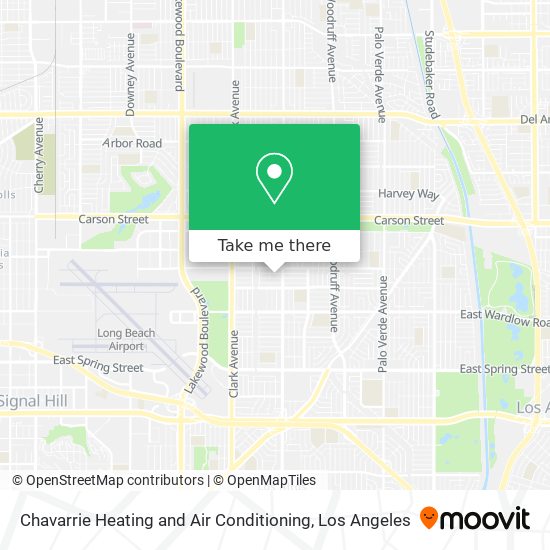 Chavarrie Heating and Air Conditioning map