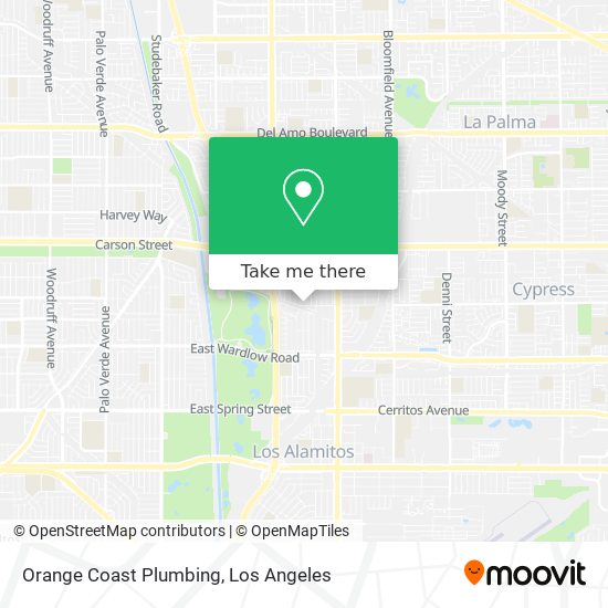 Orange Coast Plumbing map