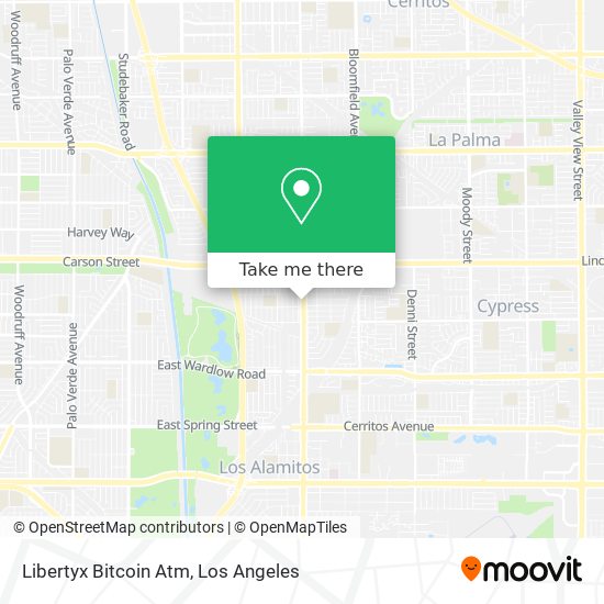 Mapa de Libertyx Bitcoin Atm