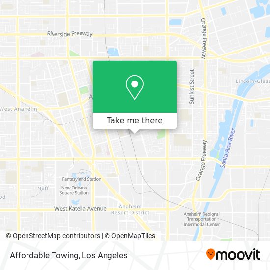 Mapa de Affordable Towing