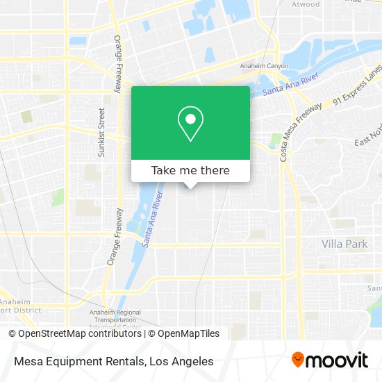 Mesa Equipment Rentals map