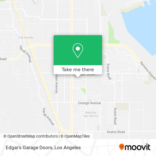 Edgar's Garage Doors map