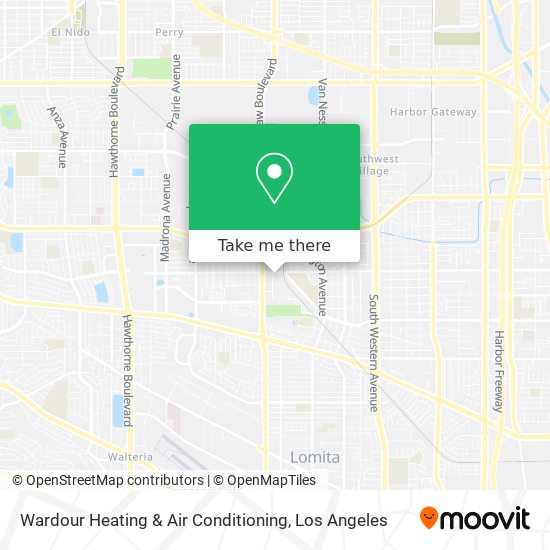 Wardour Heating & Air Conditioning map