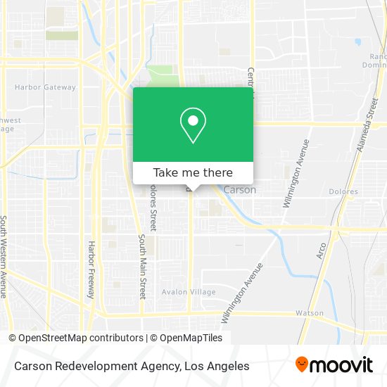 Mapa de Carson Redevelopment Agency