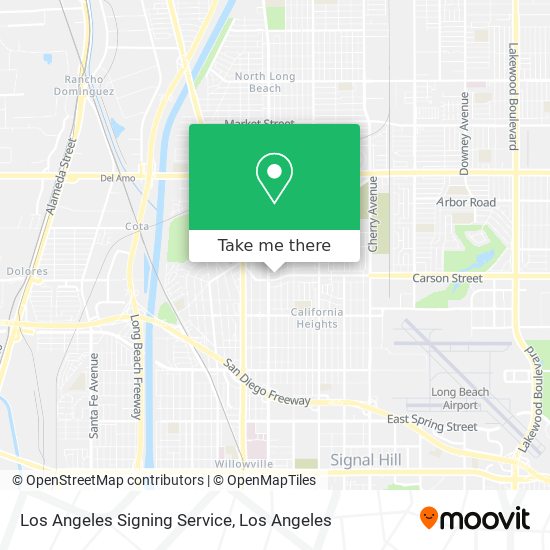 Mapa de Los Angeles Signing Service