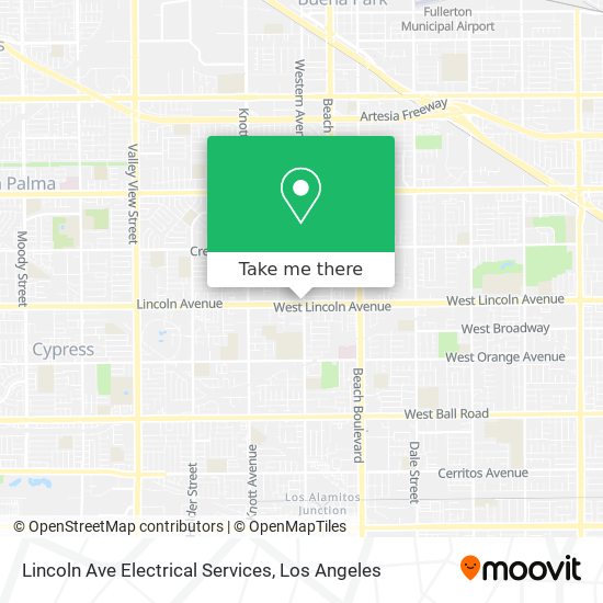 Lincoln Ave Electrical Services map