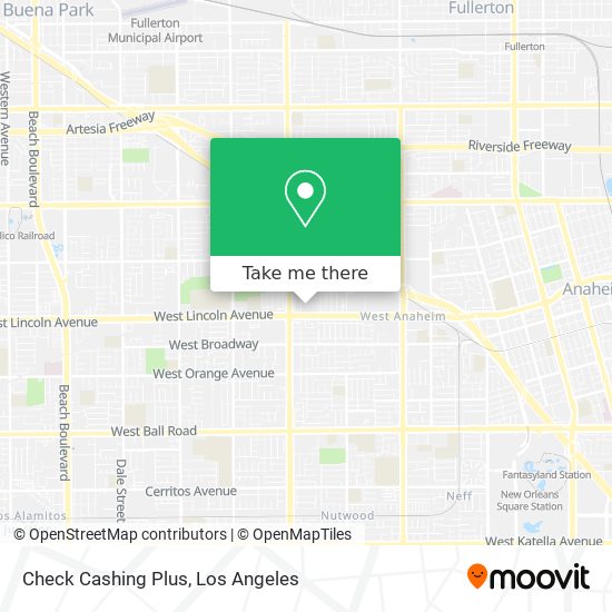 Check Cashing Plus map