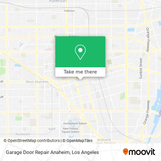 Garage Door Repair Anaheim map