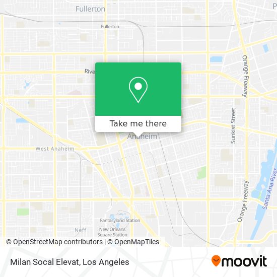 Milan Socal Elevat map