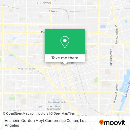 Anaheim Gordon Hoyt Conference Center map