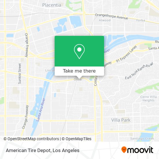 Mapa de American Tire Depot