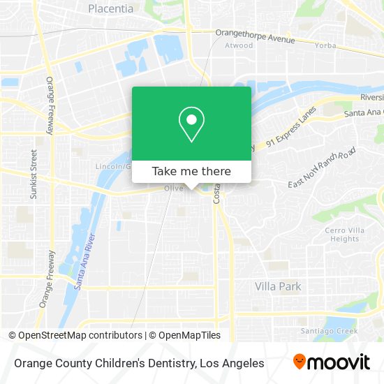 Mapa de Orange County Children's Dentistry