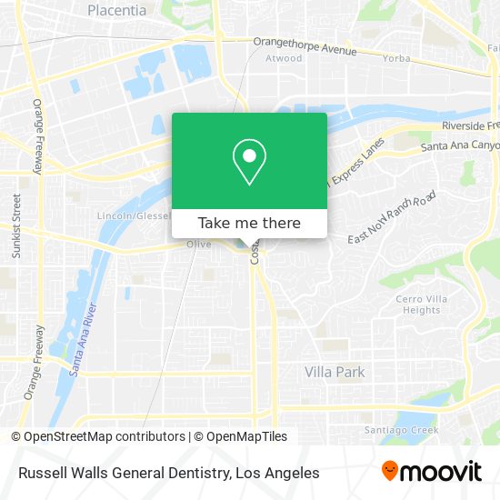 Mapa de Russell Walls General Dentistry