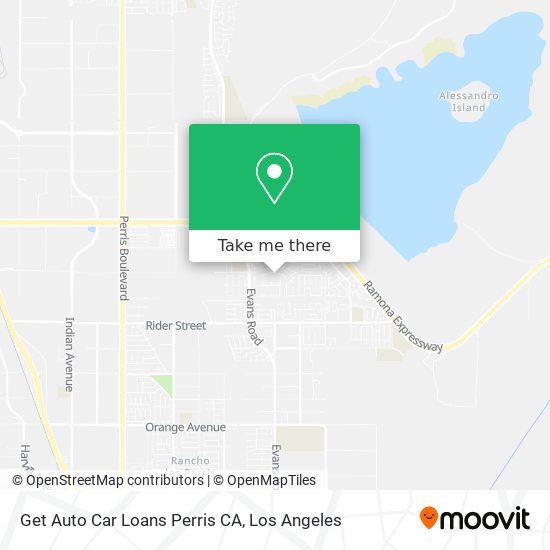 Get Auto Car Loans Perris CA map