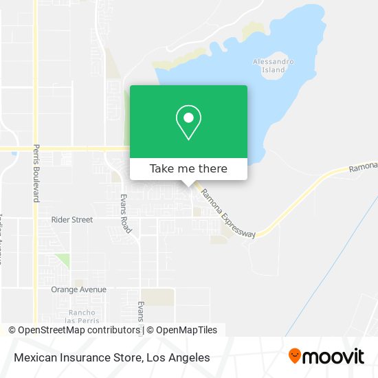 Mapa de Mexican Insurance Store