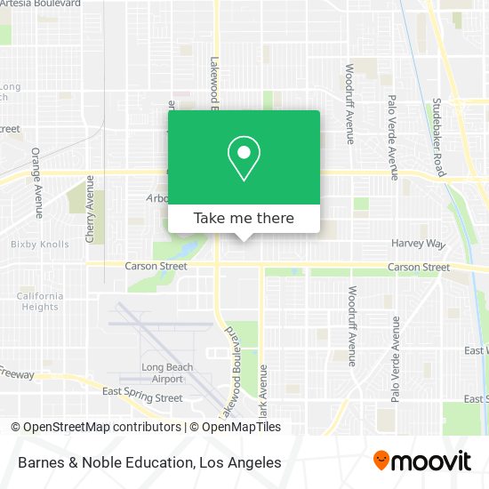 Mapa de Barnes & Noble Education