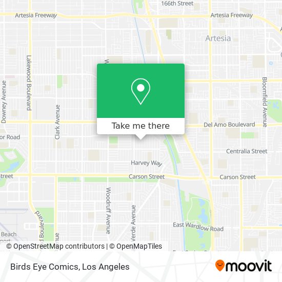 Birds Eye Comics map