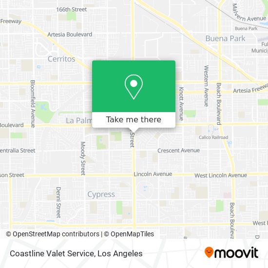 Coastline Valet Service map