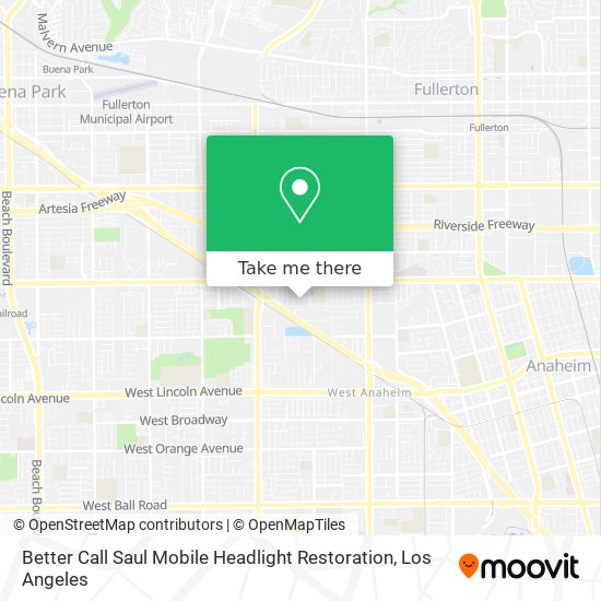 Mapa de Better Call Saul Mobile Headlight Restoration