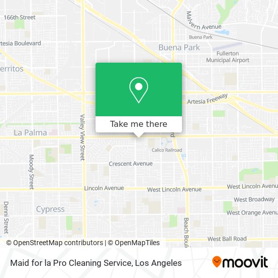 Mapa de Maid for la Pro Cleaning Service